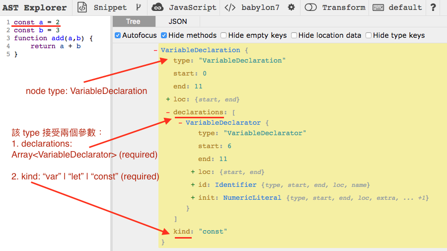 AST Explorer example 1