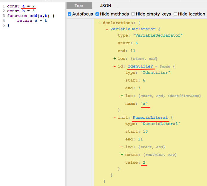 AST Explorer example 2