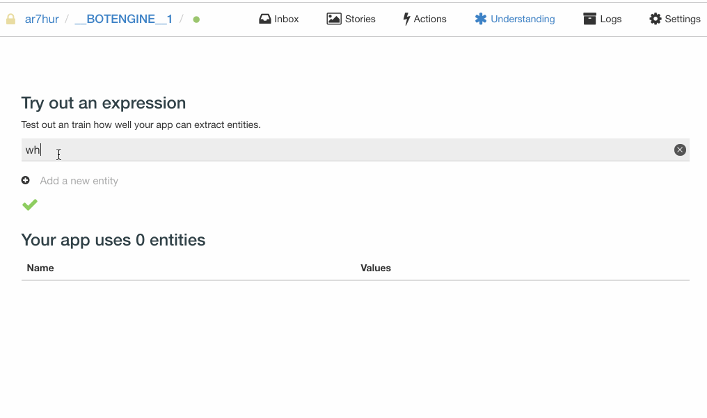 example: keywords