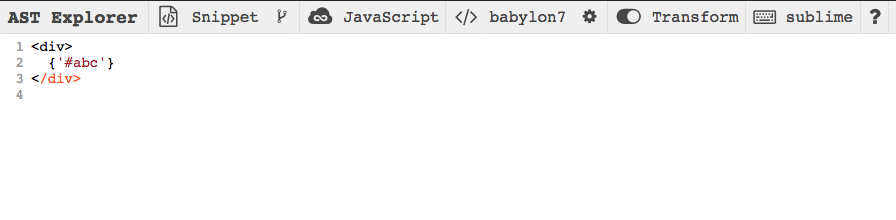 Babel plugin step 1