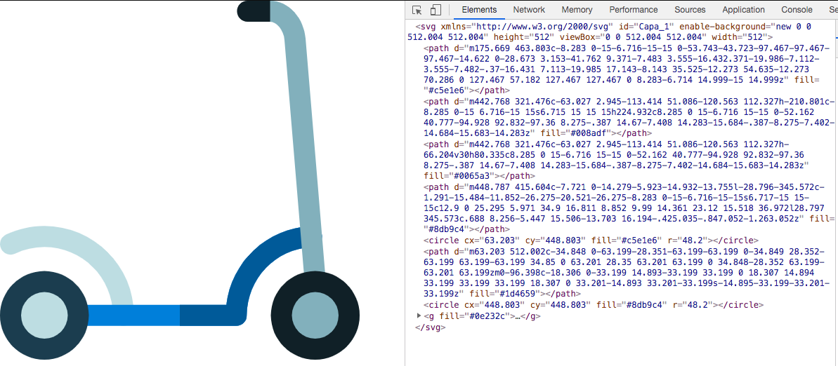 open svg from browser